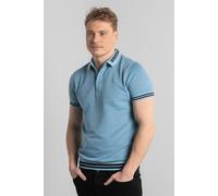 Enorsia Men's Classic Paddy Tipped Collar Short Sleeve Polo Shirt in Blue | Size: XL Enorsia Blue XL