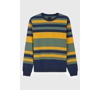 Enorsia Men's Classic Print Stripe Sweatshirt in Green | Size: Large Enorsia Green L