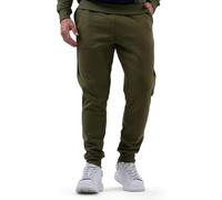 Enorsia Mens Colour Block Jersey Track Jogger with Elasticated Waist, Classical Side Pockets, Ribbed Cuff Hem and Brushed Cotton Blend Fleece (UK, Alpha, M, Regular, Regular, Green)