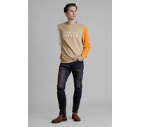 Enorsia Men's Colour Block Sweatshirt in Beige | Size: 2XL Enorsia Beige 2XL