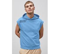 Enorsia Men's Contrast Printed Hoodie in Blue | Size: Large Enorsia Blue L