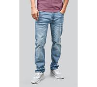 ENORSIA Mens Cotton Blend Slim Fit Jeans - 40 - Light Blue - 99% Cotton, 1% Spandex