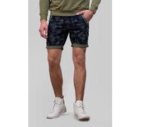 Enorsia Men's Cotton Palm Printed Summer Shorts in Navy | Size: 36 Enorsia Navy 36