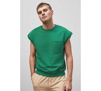 Enorsia Men's Crew Neck Sleeveless Sweatshirt in Green | Size: Medium Enorsia Green M