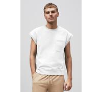 Enorsia Men's Crew Neck Sleeveless Sweatshirt in White | Size: Small Enorsia White S