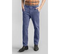 ENORSIA Mens Elasticated Waist Straight fit Jeans - 34 - 99% Cotton, 1% Spandex - Blue