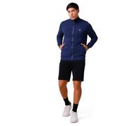 Enorsia Mens Essential Jersey Shorts with Elasticated Waist, Adjustable Drawstring, Rib Detailing On The Waist, and Three Pocket Design (Black, XL)