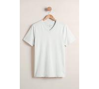 Enorsia Men's Essential V-Neck T-Shirt in White | Size: Large Enorsia White L