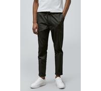 Enorsia Men's Folded Hem Trousers With Drawstring in Black | Size: 30 Enorsia Black 30