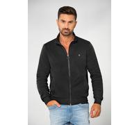 Enorsia Men's Funnel Neck Zip Through Sweatshirt in Black | Size: XL Enorsia Black XL