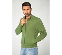 Enorsia Men's Funnel Neck Zip Through Sweatshirt in Green | Size: Medium Enorsia Green M