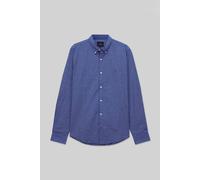 Enorsia Men's Galaxy Blue Check Regular Fit Long Sleeve Shirt | Size: Small Enorsia Blue S