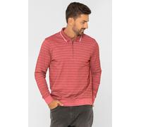 Enorsia Men's Half Zip Long Sleeve Polo Shirt in Red | Size: Medium Enorsia Red M