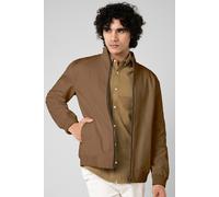 ENORSIA Mens Harrington Jacket - S - Brown - 97% Cotton 3% Spandex