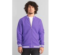 Enorsia Men's Heavy Waffle Varsity Jacket in Purple | Size: Medium Enorsia Purple M