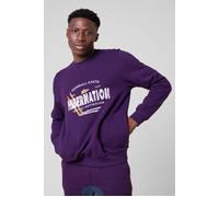 Enorsia Men's Hibernation Sweatshirt in Purple | Size: Medium Enorsia Purple M