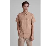 Enorsia Men's Light Brown Ripstop Western Yoke Shirt | Size: Small Enorsia Brown S