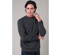 Enorsia Men's Long Sleeve Front Pocket SweatShirt in Black | Size: Medium Enorsia Black M