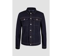 Enorsia Men's Long Sleeve Raw Denim Jacket in Dark Navy | Size: XL Enorsia Dark Navy XL