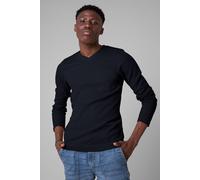 Enorsia Men's Long Sleeve Waffle T-Shirt in Black | Size: Small Enorsia Black S