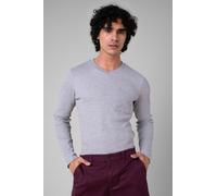 Enorsia Men's Long Sleeve Waffle T-Shirt in Grey | Size: Medium Enorsia Grey M