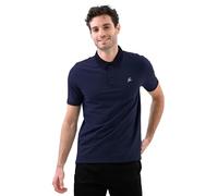 Enorsia Mens Oxford Collar Pique Button Placket Polo Shirt with Sharp Look and Soft Feel, Classic Polo Shirt for Men (UK, Alpha, S, Regular, Regular, Navy)