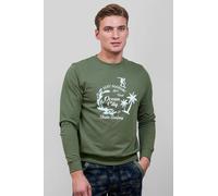 Enorsia Men's Paradise Surf Sweatshirt in Green | Size: Small Enorsia Green S