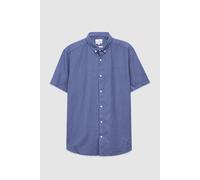 Enorsia Men's Pinstripe Short Sleeve Shirt in Blue | Size: Small Enorsia Blue S