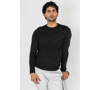 Enorsia Men's Premium Combed Cotton Long Sleeve T-Shirt in Black | Size: Large Enorsia Black L