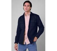 Enorsia Men's Premium Cotton Twill Oversized Shirt in Dark Navy | Size: Large Enorsia Dark Navy L