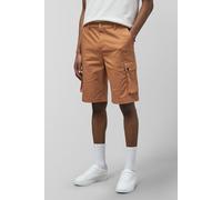Enorsia Men's Regular Fit Core Cargo Shorts in Orange | Size: 30 Enorsia Orange 30
