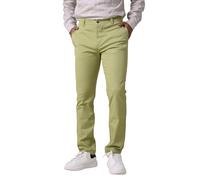 Enorsia Mens Regular Stretch Smart Chino Trouser with Zip and Button Fastening, Angled Side Pockets (Green, 32)