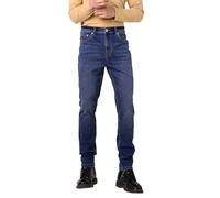 Enorsia Mens Regular Super Stretch Skinny Fit Jeans - Comfortable, Durable, Versatile with Classic Five-Pocket Style Style with Branded Button (Blue, 34)