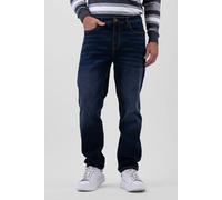 ENORSIA Mens Relaxed Straight Fit Jeans - 36 - Navy - 80.3% Cotton,18.7% Polyester, 1% Spandex
