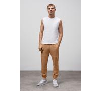 Enorsia Men's Ribbed Hem Terry Jogger in Brown | Size: Small Enorsia Brown S