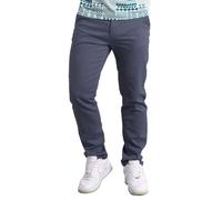 Enorsia Mens Semi Formal Chino Trouser Soft Stretch Cotton Pants with Two Back Pockets Coin Pocket Belt Loops Button Zip Fly Comfortable Breathable Casual Business Workwear Chinos - Blue, 32 UK Size