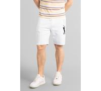 Enorsia Men's Slim Fit Jersey Shorts in White | Size: Small Enorsia White S