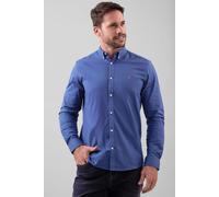 Enorsia Men's Slim Fit Long Sleeve Solid Oxford Shirt in Blue | Size: Medium Enorsia Blue M