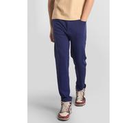 Enorsia Men's Slim Fit Smart Jersey Trouser in Navy | Size: Large Enorsia Navy L