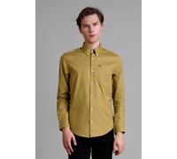 Enorsia Men's Solid Long Sleeve Slim fit Shirt in Green | Size: Medium Enorsia Green M