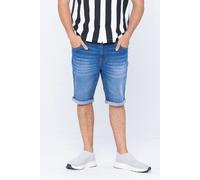 Enorsia Men's Straight Fit Stretch Denim Shorts in Blue | Size: 38 Enorsia Blue 38
