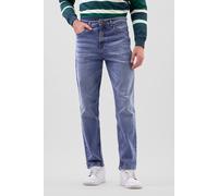Enorsia Men's Straight Leg Jeans - Classic Fit Denim in Mid Blue | Size: 34 Enorsia Mid Blue 34