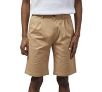 Enorsia Mens Straight Leg Short Chino Shorts with Cotton Twill Fabric, Five Pockets, Zip Fly and Belt Loops (Tan, 38)
