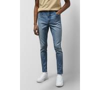 ENORSIA Men's Stretch Skinny Fit Jeans - 34 - 98.5% Cotton 1.5% Spandex - Mid Blue