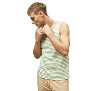 Enorsia Mens Striped Tank Top Casual Sleeveless Summer Vest with Lightweight Breathable Fabric Round Neck for Beach Workout and Daily Wear (XXL, Green)