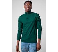 Enorsia Men's Textured Pattern High Neck Sweatshirt in Green | Size: Small Enorsia Green S