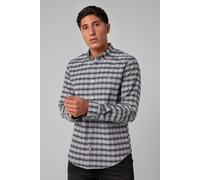 Enorsia Men's Twilight Blue Regular Fit Check Long Sleeve Shirt | Size: Small Enorsia Multicolor S