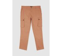 Enorsia Men's Utility Cargo Seam Trousers in Brown | Size: 36 Enorsia Brown 36