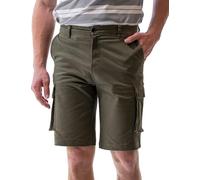 Enorsia Mens Utility Cargo Shorts - Stretch Spandex Cotton, Multiple Pockets with Snap Button, Zip & Button Fly, Durable Workwear for Outdoor & Casual Wear (Olive,38)
