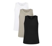 Enorsia Mens Vest Tops Pack of 3 Tank Tops Fitted 100% Cotton Perfect for Gym and Workout